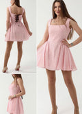 Dress Polka Pink & Brown