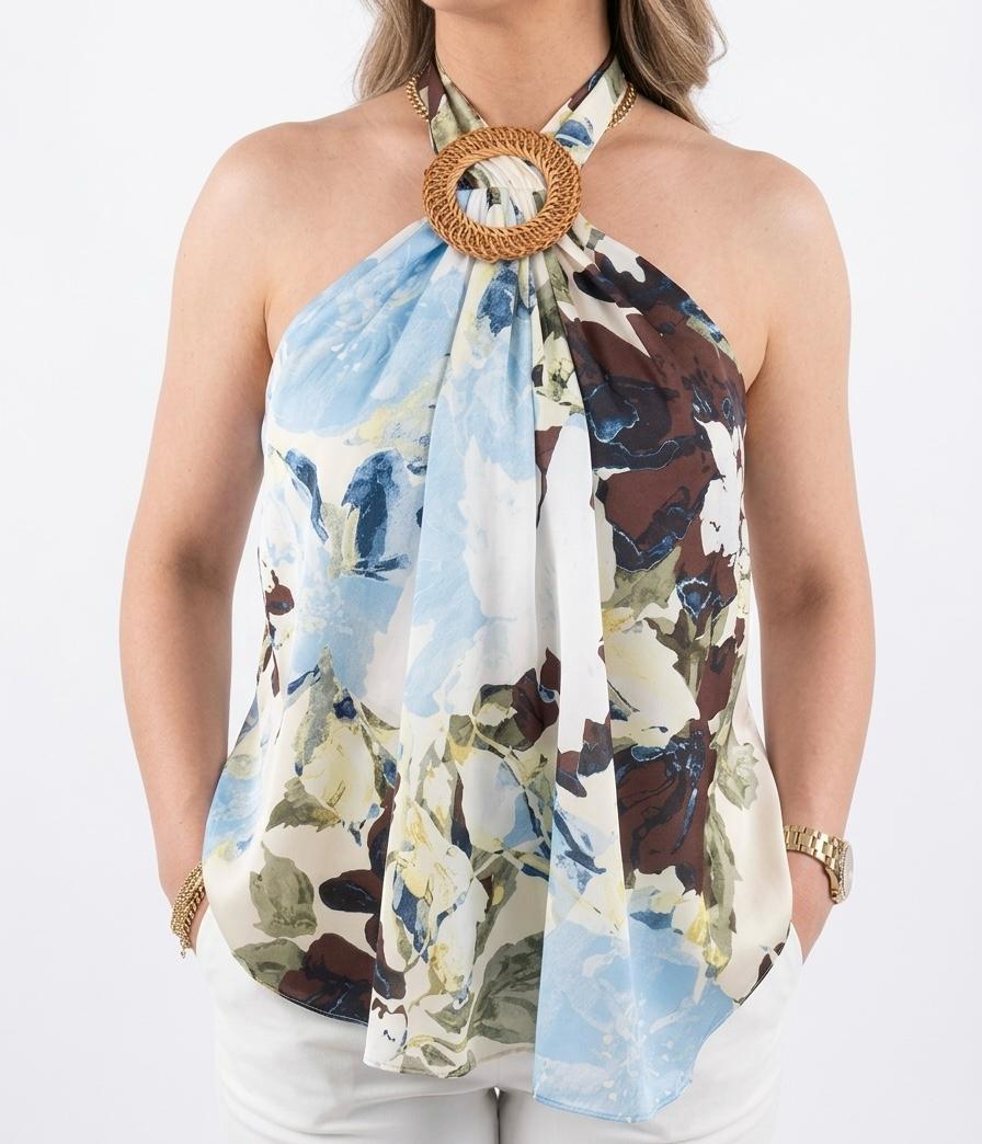 Floral Silk Top