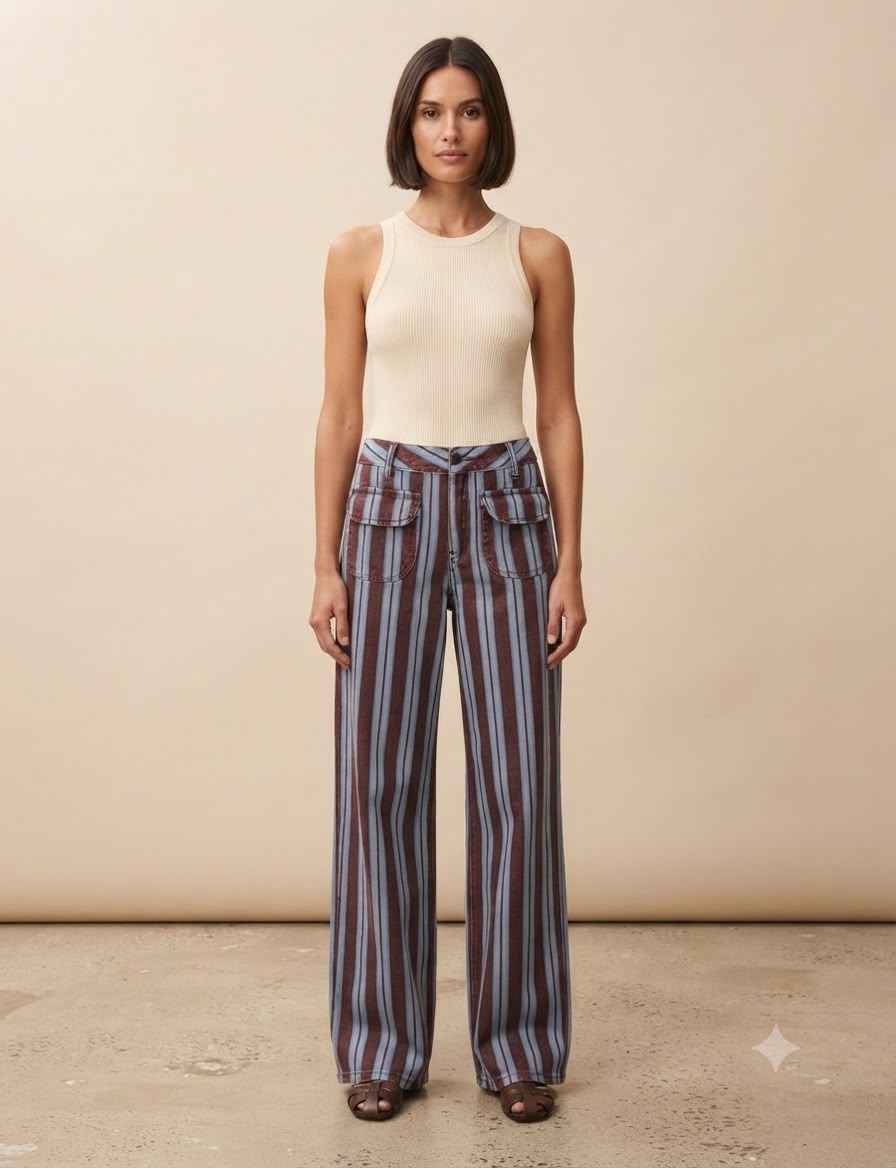 Striped Jeans