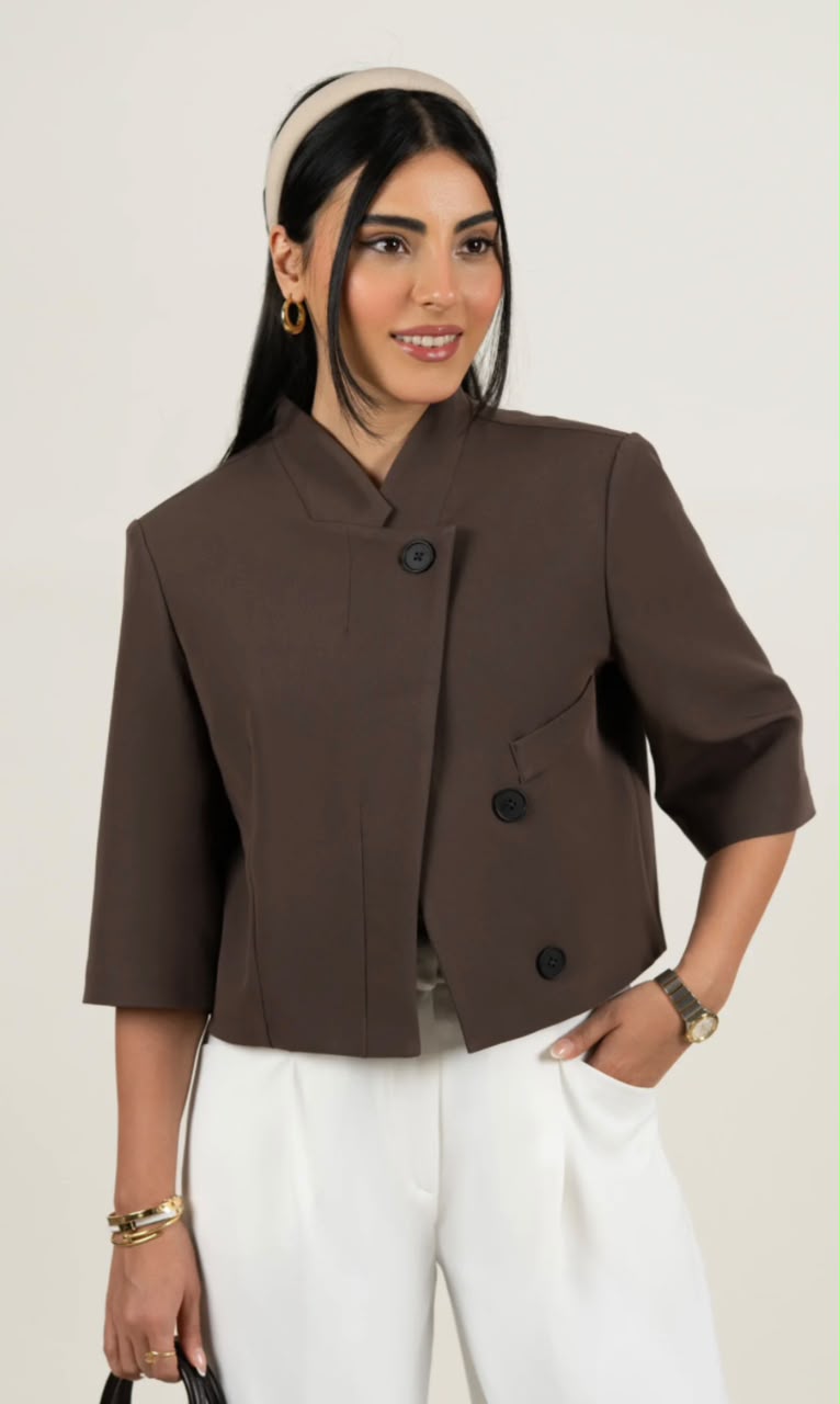 Short Brown Blazer