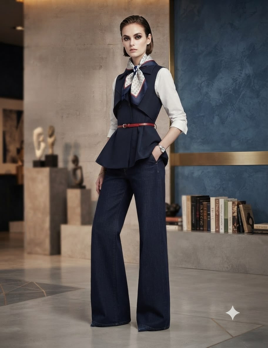 Navy Blazer Vest