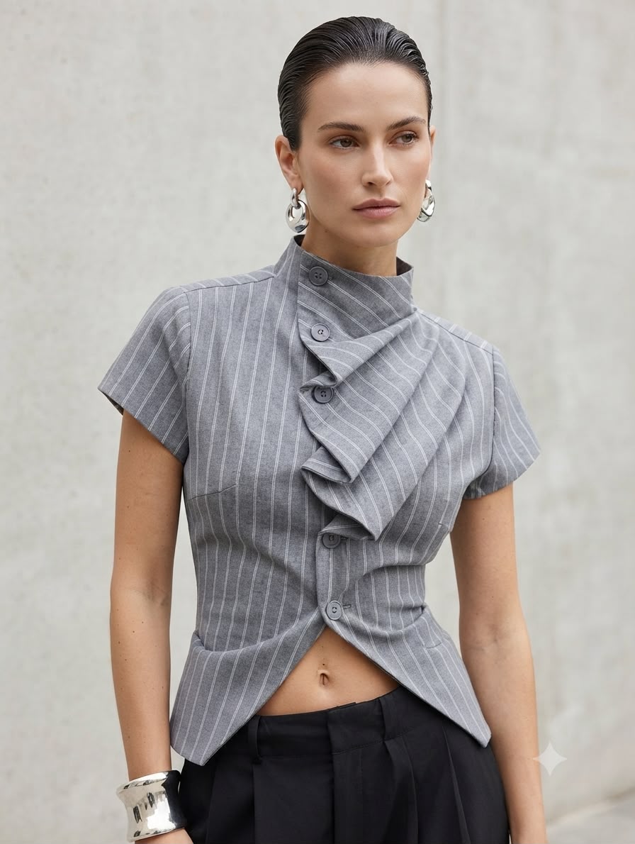 Striped Shirt Top