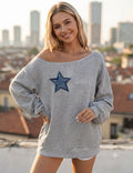 Long Sleeve Loose Off Shoulder