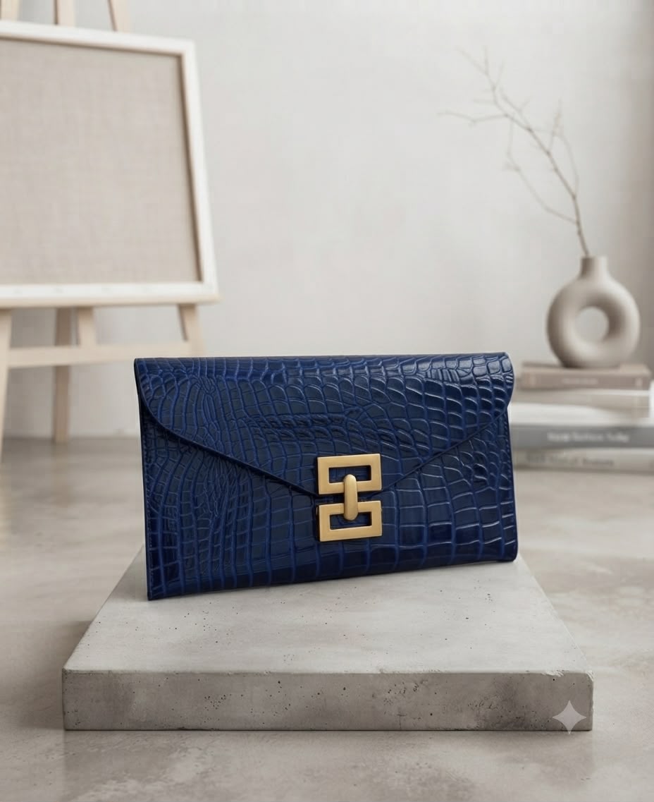 Navy Clutch Bag