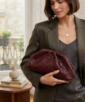 Burgundy Clutch