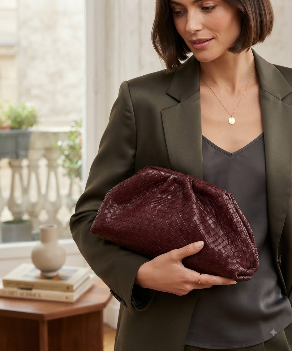 Burgundy Clutch