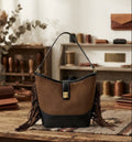 Suede & Leather Hand Bag