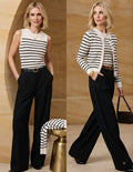 Striped Knit Set