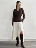 Mocha Brown Shirt Dress