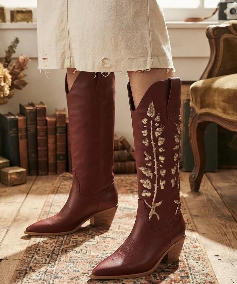 The Sierra Embroidered Tall Boot