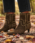 The Rebel Olive Suede Boots