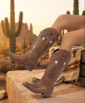Desert Star Western Knee-High Boots