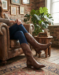 Wild West Studded Leather Boots