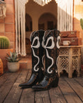The Noir Swan Cowboy Boots