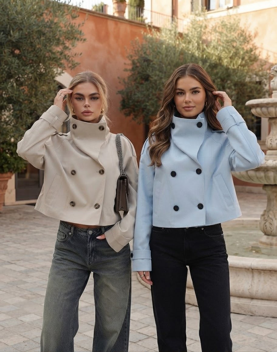 Cropped Funnel Jacket