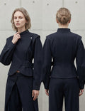 Navy Blue Funnel Jacket