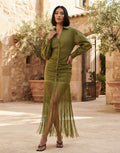 Fringe Midi Dress