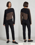 Brown and black knit