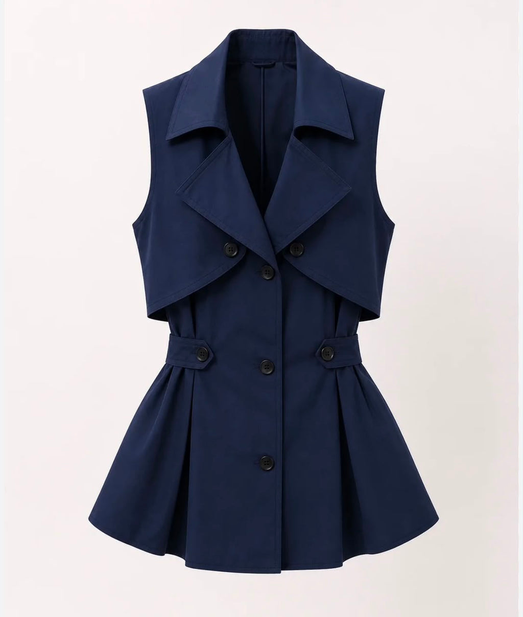 Navy Blazer Vest